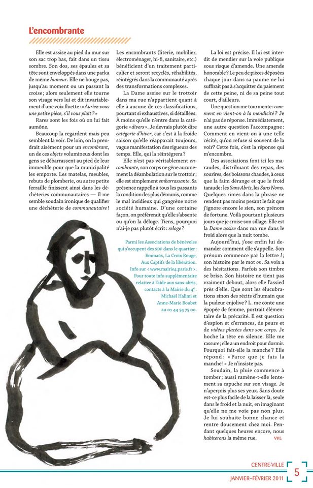 L’Encombrante – Parution dans Centre-Ville